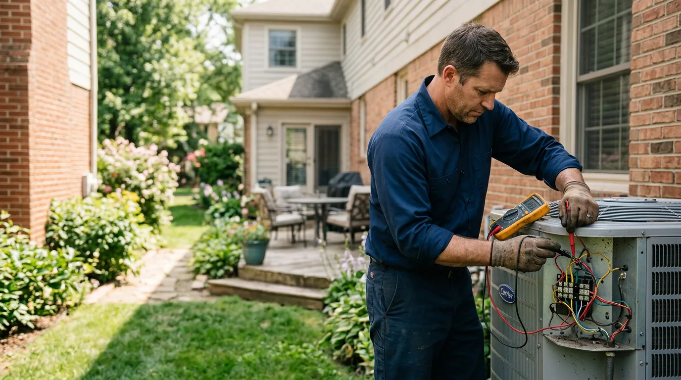 HVAC technician working near Wonewoc, WI